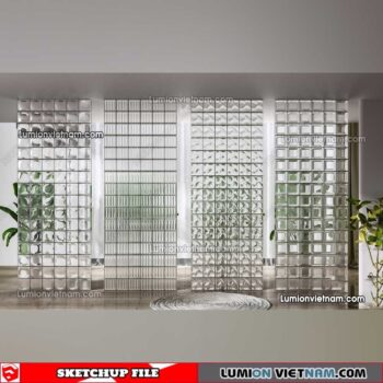 230308. Glass Brick Sketchup Models