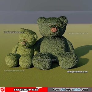230309. Animal Shape Trees Sketchup Models By Cuong Covua