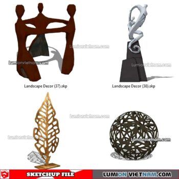 230312. Landscape Decor Sketchup Models