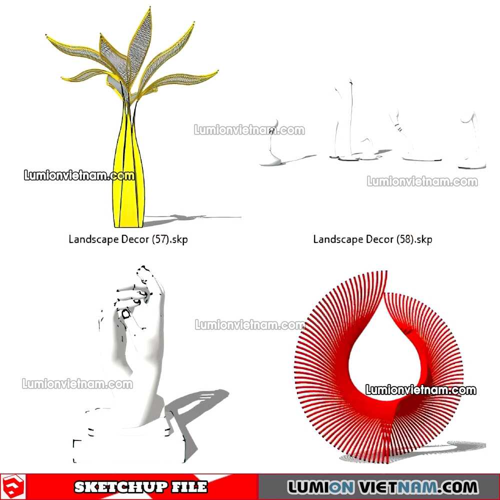 230312-Landscape-Decor-(15)-Sketchup-Models