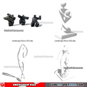 230312. Landscape Decor Sketchup Models