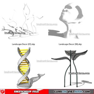 230312. Landscape Decor Sketchup Models