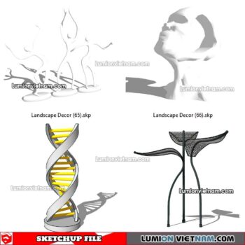 230312. Landscape Decor Sketchup Models