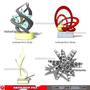 230312. Landscape Decor Sketchup Models