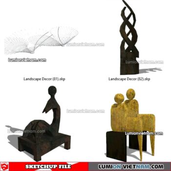 230312. Landscape Decor Sketchup Models