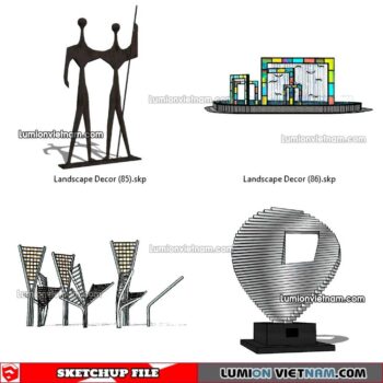 230312. Landscape Decor Sketchup Models