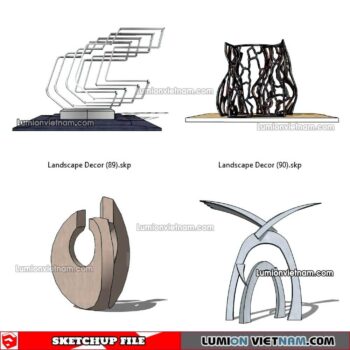 230312. Landscape Decor Sketchup Models