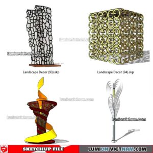 230312. Landscape Decor Sketchup Models