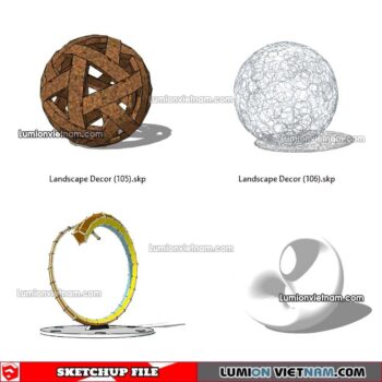 230312. Landscape Decor Sketchup Models