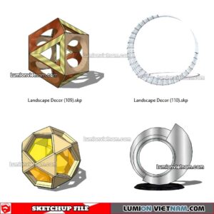 230312. Landscape Decor Sketchup Models