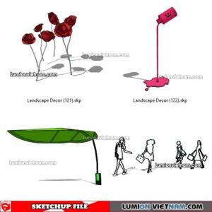 230312. Landscape Decor Sketchup Models