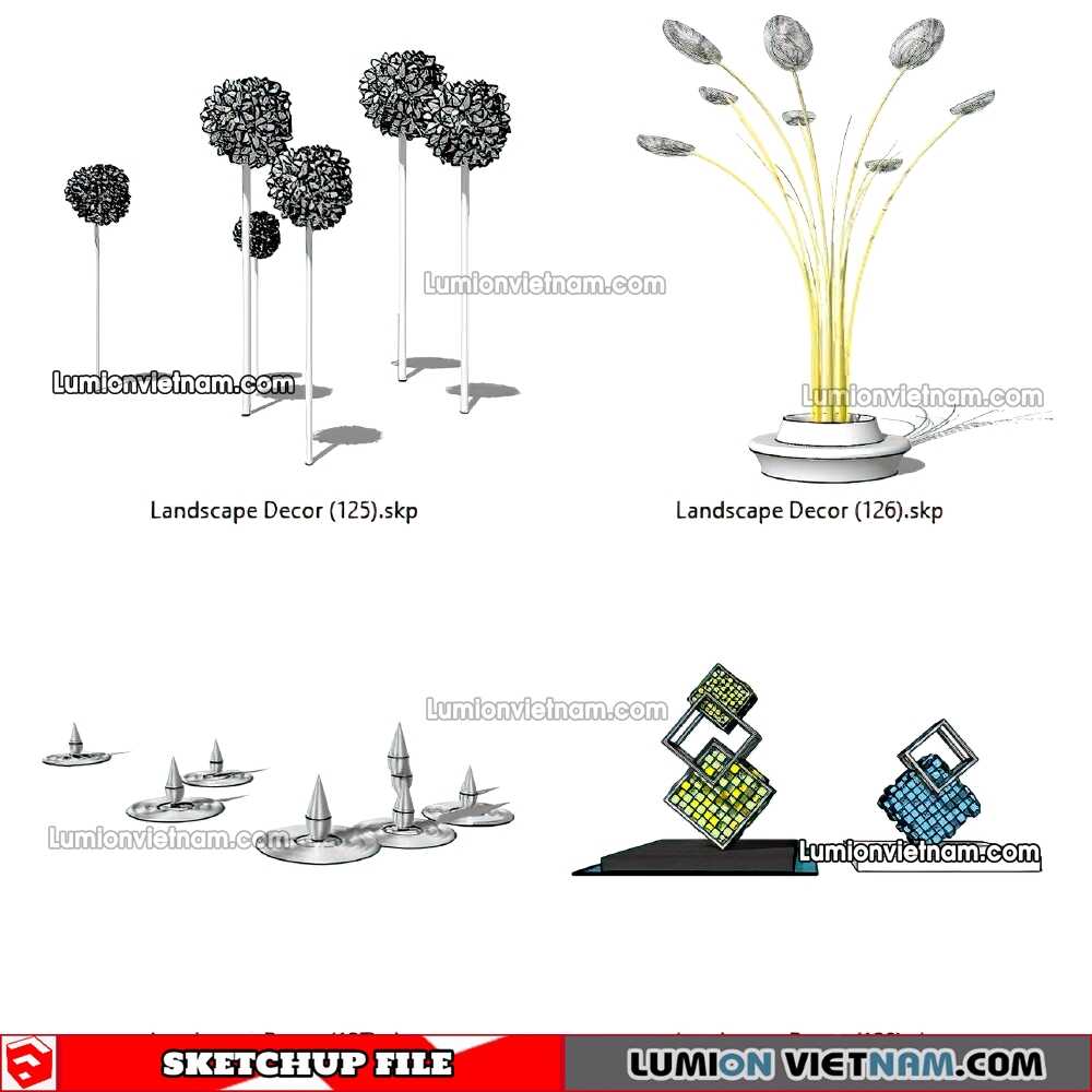 230312-Landscape-Decor-(32)-Sketchup-Models