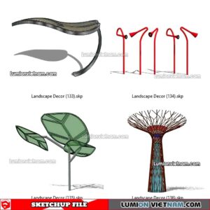 230312. Landscape Decor Sketchup Models
