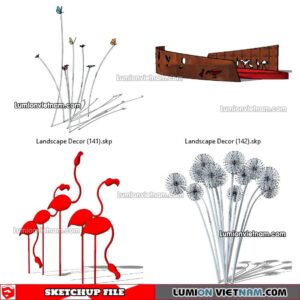 230312. Landscape Decor Sketchup Models