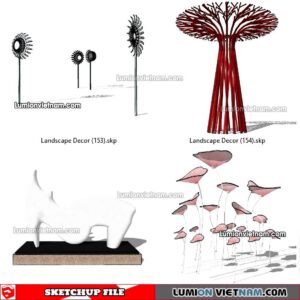 230312. Landscape Decor Sketchup Models