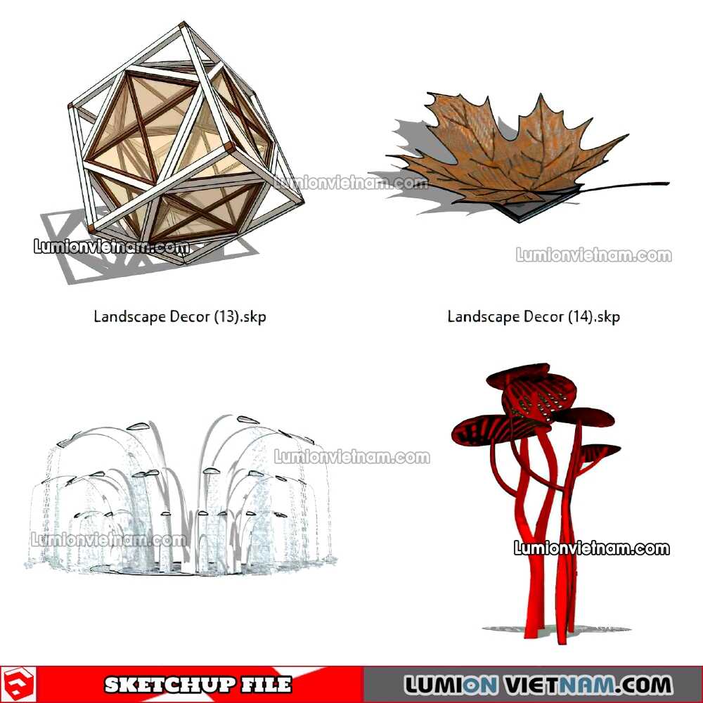 230312-Landscape-Decor-(4)-Sketchup-Models