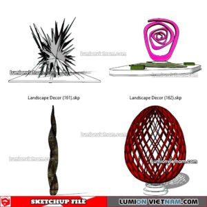 230312. Landscape Decor Sketchup Models