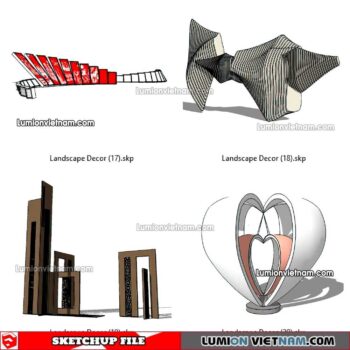230312. Landscape Decor Sketchup Models