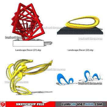 230312. Landscape Decor Sketchup Models