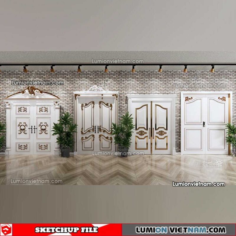230402. Classic Door Sketchup Models