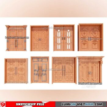 230402. Classic Door Sketchup Models