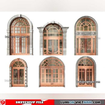 230402. Classic Door Sketchup Models