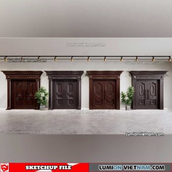 230402. Classic Door Sketchup Models