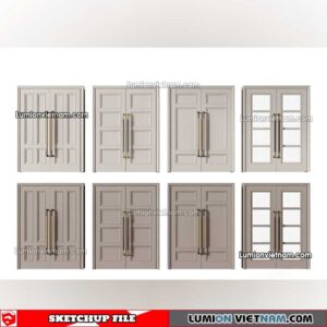 230402. Classic Door Sketchup Models