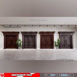 230402. Classic Door Sketchup Models