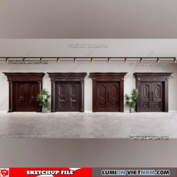 230402. Classic Door Sketchup Models