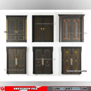 230402. Classic Door Sketchup Models