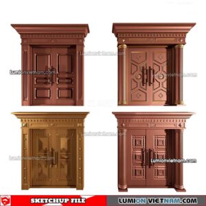 230402. Classic Door Sketchup Models