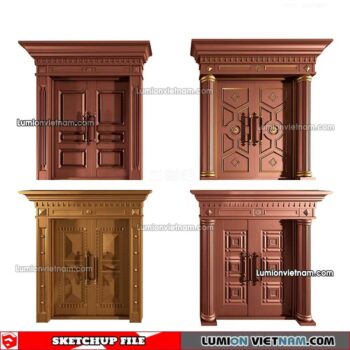 230402. Classic Door Sketchup Models