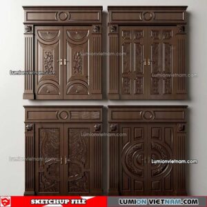 230402. Classic Door Sketchup Models