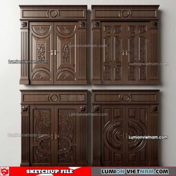 230402. Classic Door Sketchup Models