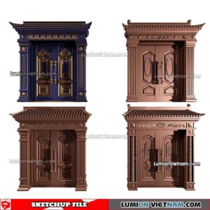 230402. Classic Door Sketchup Models