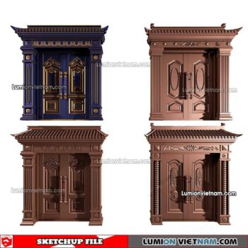 230402. Classic Door Sketchup Models