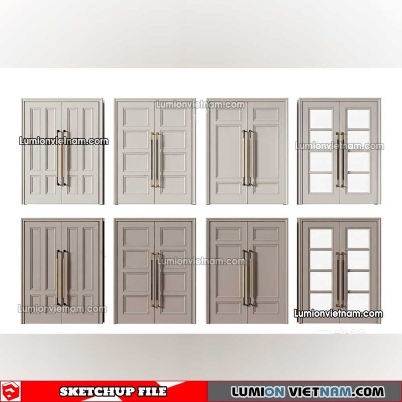 230402. Classic Door Sketchup Models