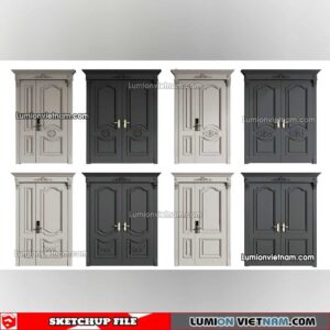 230402. Classic Door Sketchup Models