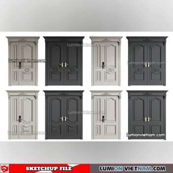230402. Classic Door Sketchup Models