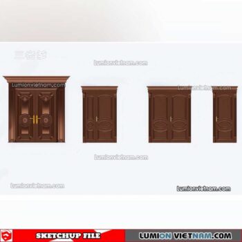 230402. Classic Door Sketchup Models