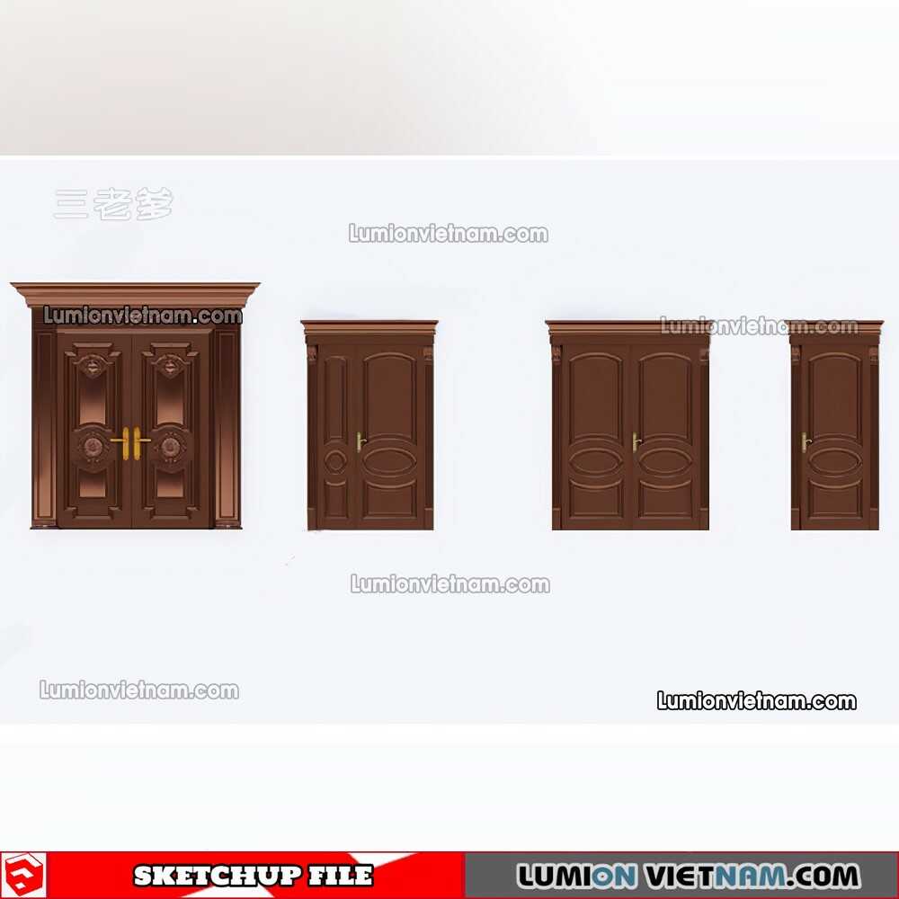230402-Classic-Door-(8)-Sketchup-Models