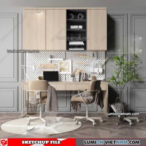 230411.Workplace Sketchup 3D Models