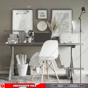 230411.Workplace Sketchup 3D Models