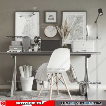 230411.Workplace Sketchup 3D Models