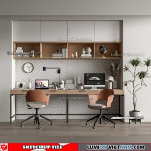 230411.Workplace Sketchup 3D Models