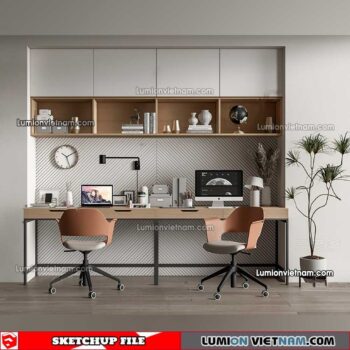 230411.Workplace Sketchup 3D Models