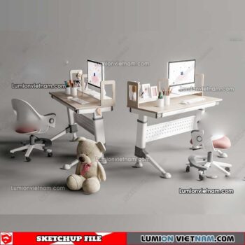 230411.Workplace Sketchup 3D Models