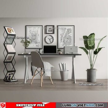 230411.Workplace Sketchup 3D Models