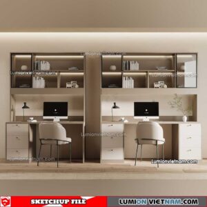 230411.Workplace Sketchup 3D Models